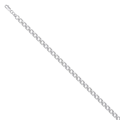 Браслет НБ22-203Ю-3 d0.60 серебро Полновесный