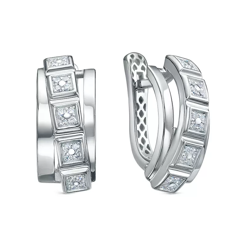 Серьги дс1202022р серебро Шопард