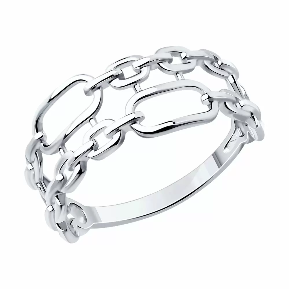 Кольцо 94013712 серебро
