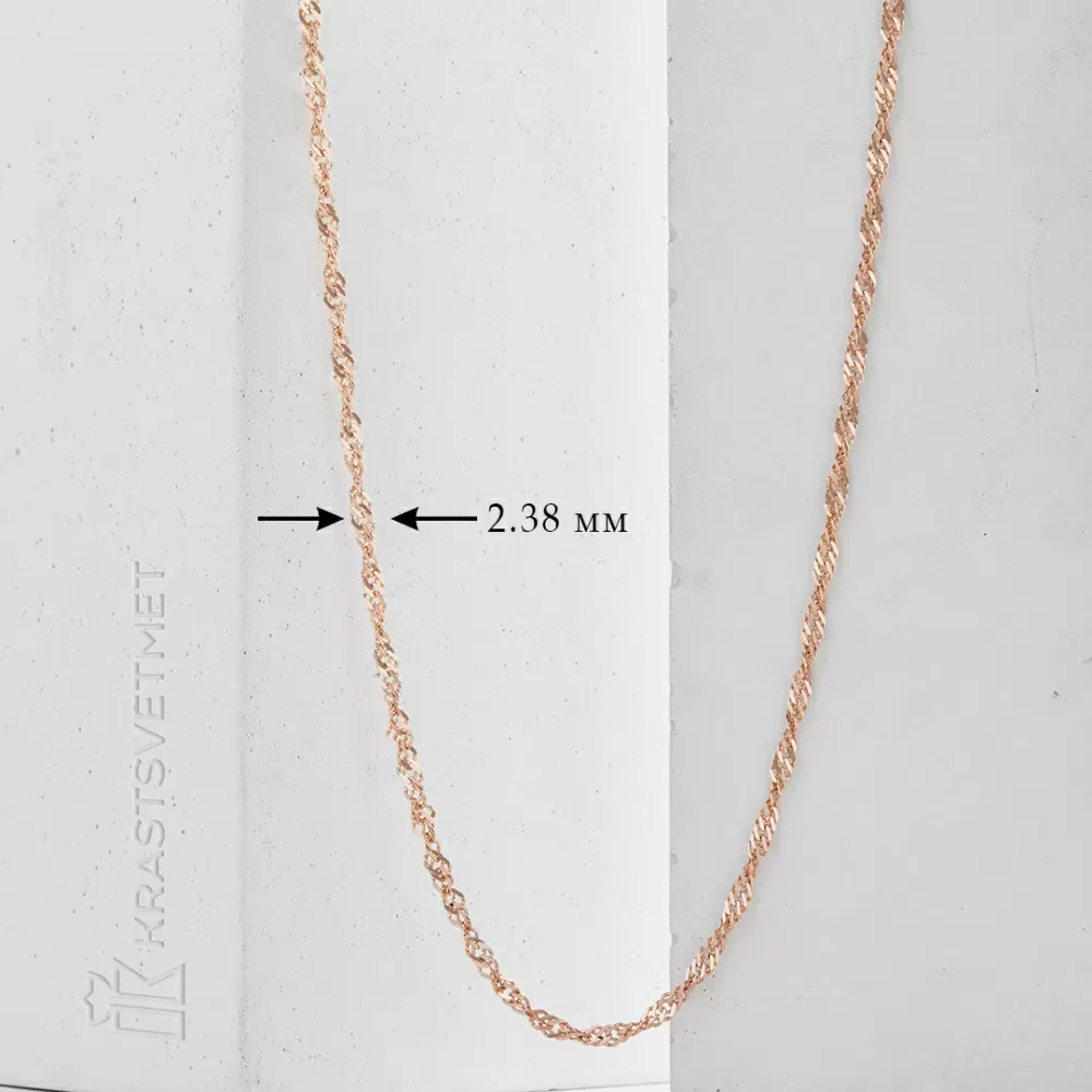 Цепь НЦ12-028 d0.40 золото Полновесная_3