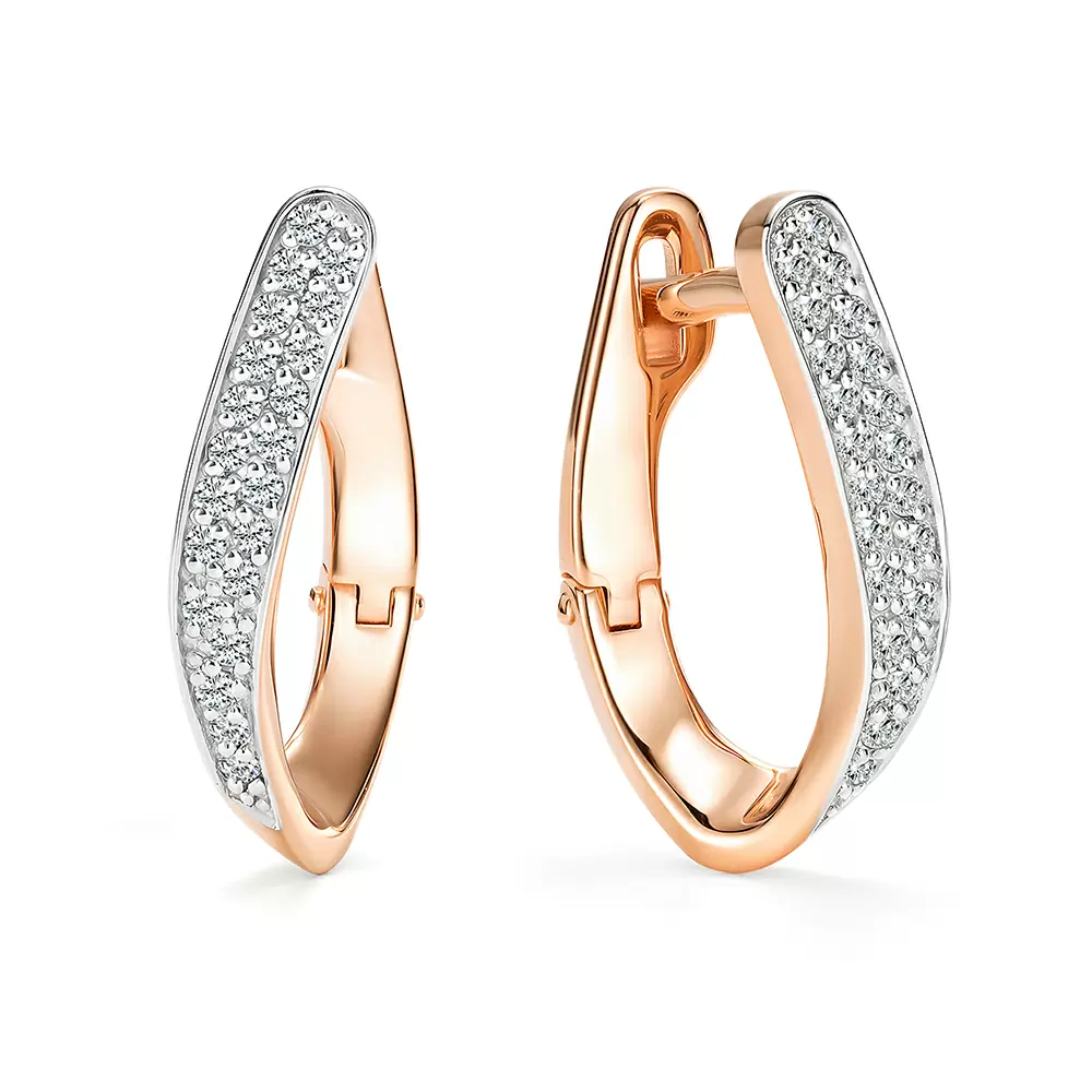 Серьги дорожка 27167-100 золото