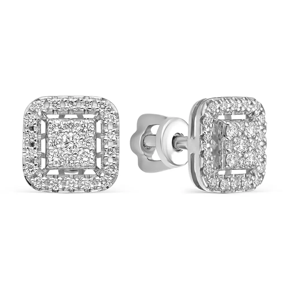 Серьги пусеты С-1797-3-02 золото