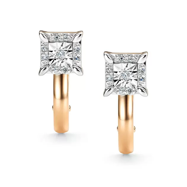 Серьги 26846-100 золото