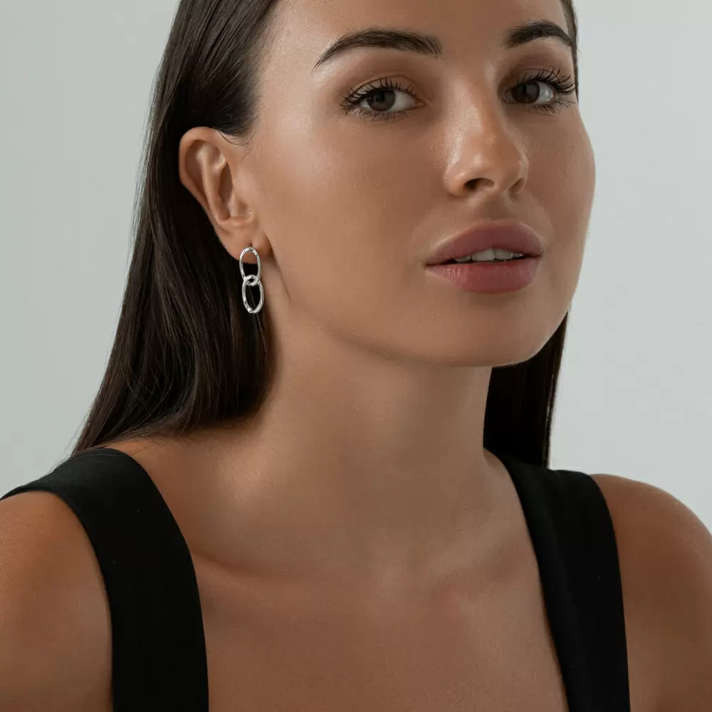 Серьги пусеты 94024098 серебро_2