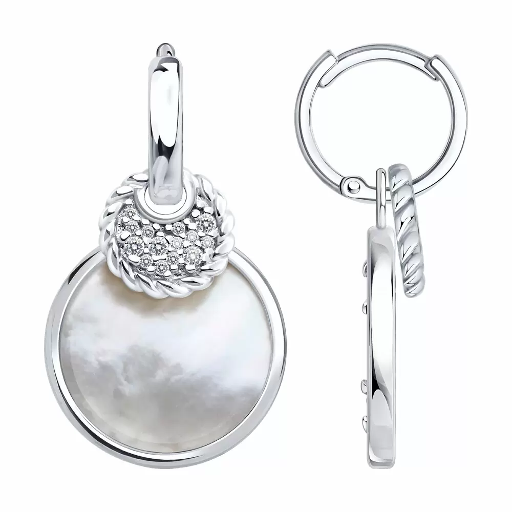 Серьги подвесные 94-321-02303-1 серебро
