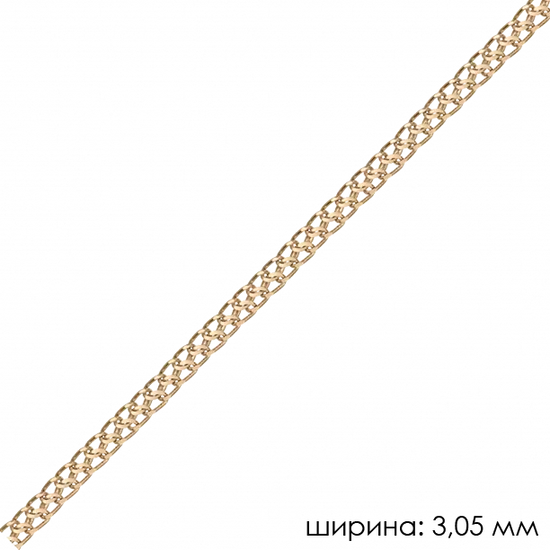 Цепь НЦ22-320Ю-4 d0.50 серебро Полновесная