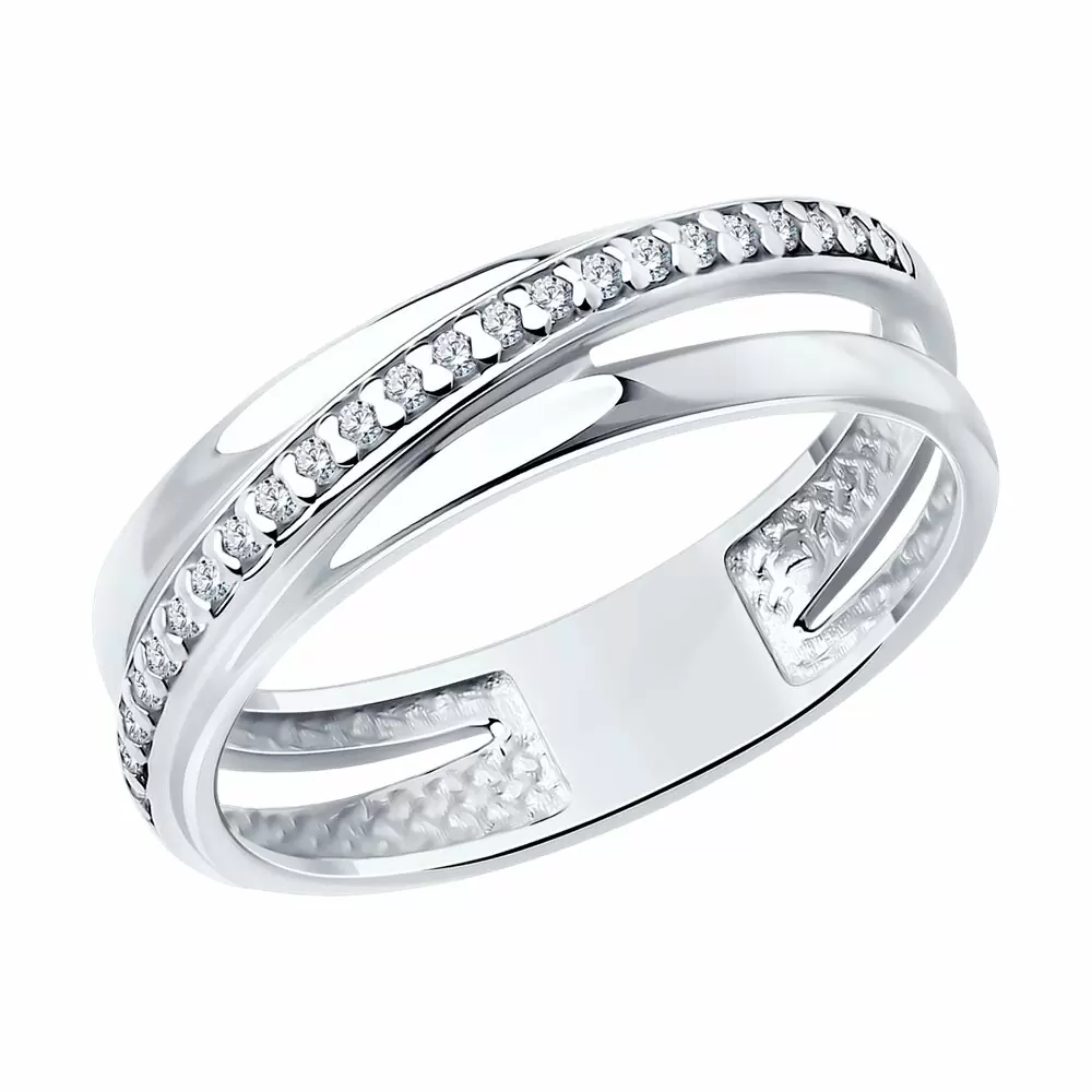 Кольцо 94013717 серебро