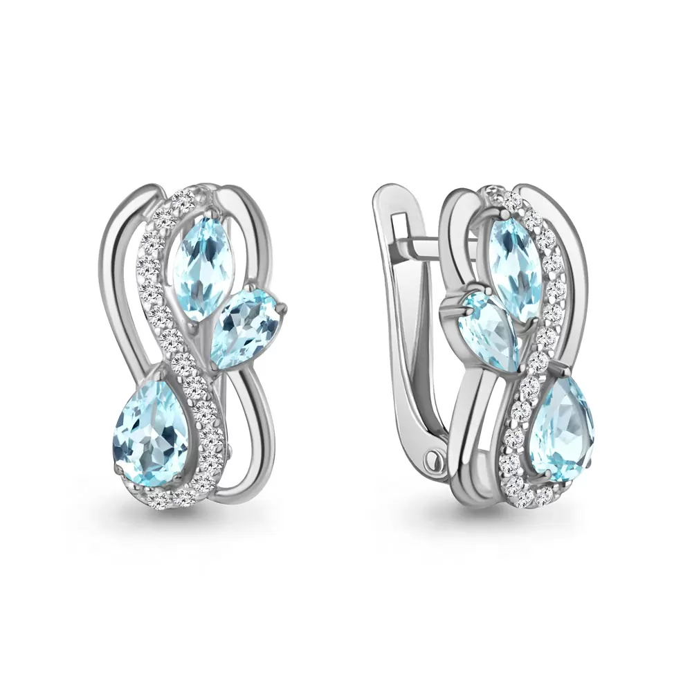Серьги 45037802А.5 серебро