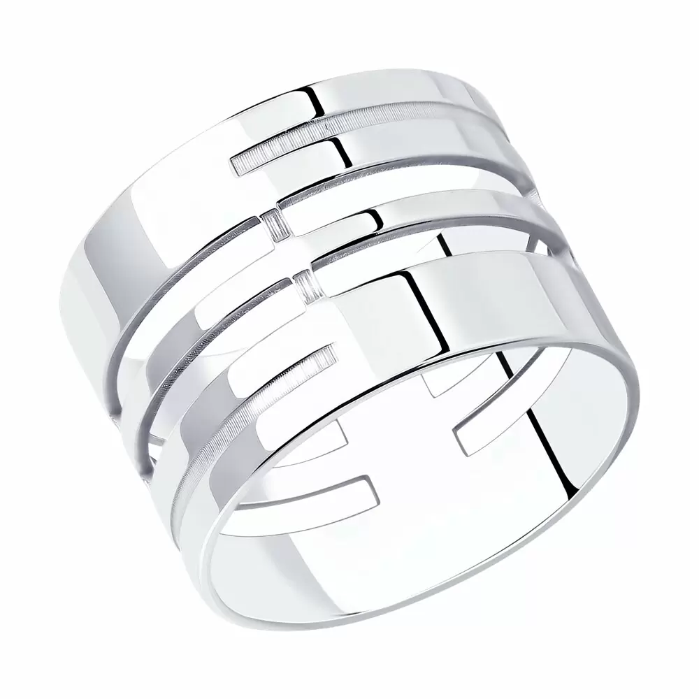 Кольцо 94013616 серебро