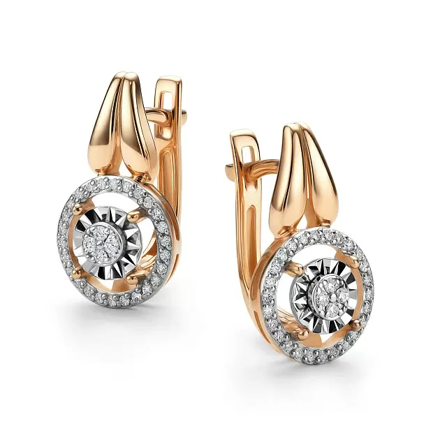 Серьги 26204-100 золото