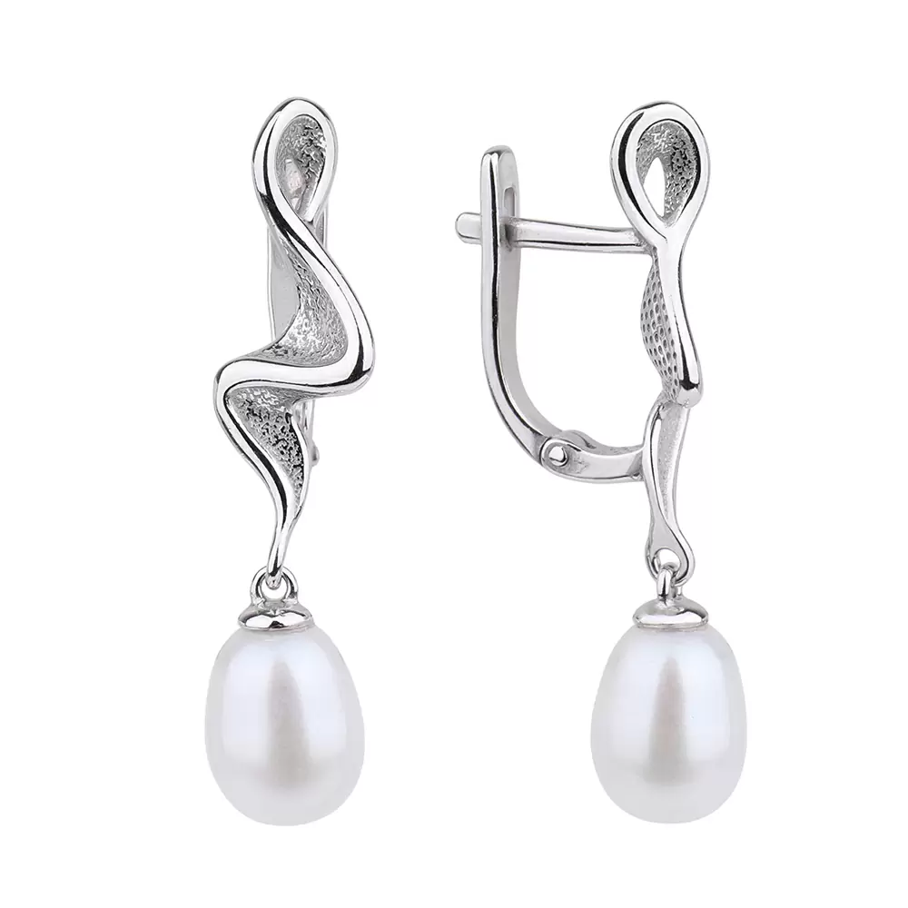 Серьги подвесные 1060162-01250 серебро