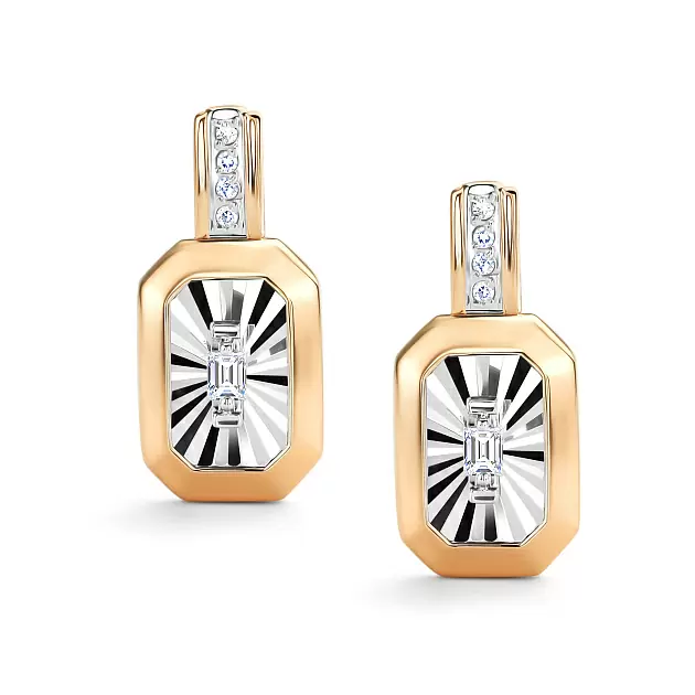 Серьги 26531-100 золото