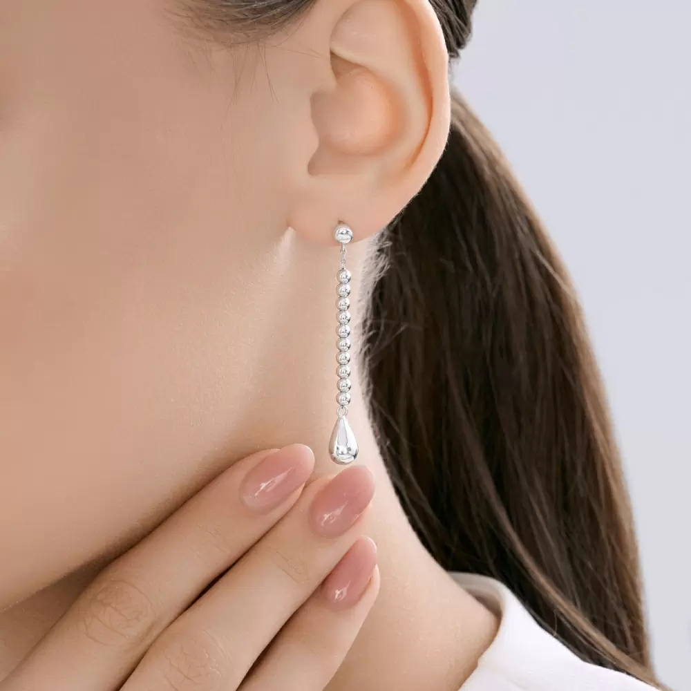 Серьги подвесные 94027315 серебро_1