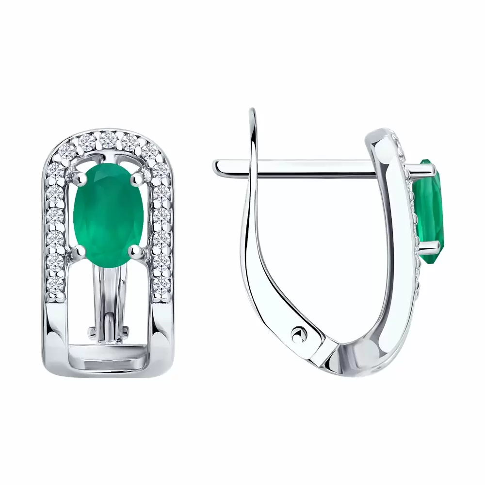 Серьги 92023276 серебро
