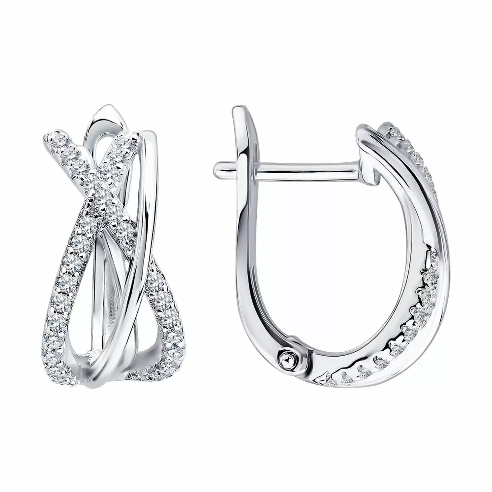 Серьги 94027604-91 серебро