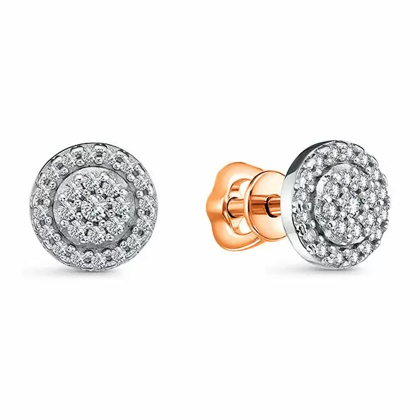Серьги пусеты С03949-0120 золото