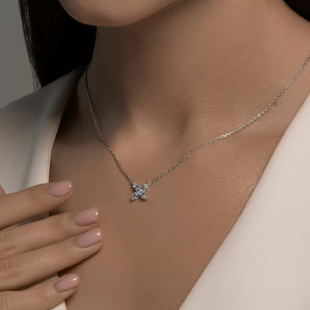 Колье 94070976-91 серебро_1