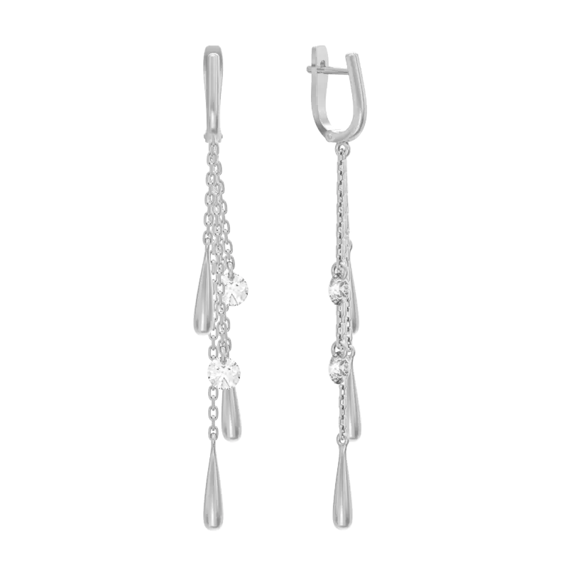 Серьги подвесные 1045242-01210 серебро
