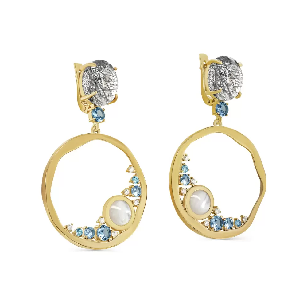 Серьги подвесные 12-582-5131 серебро