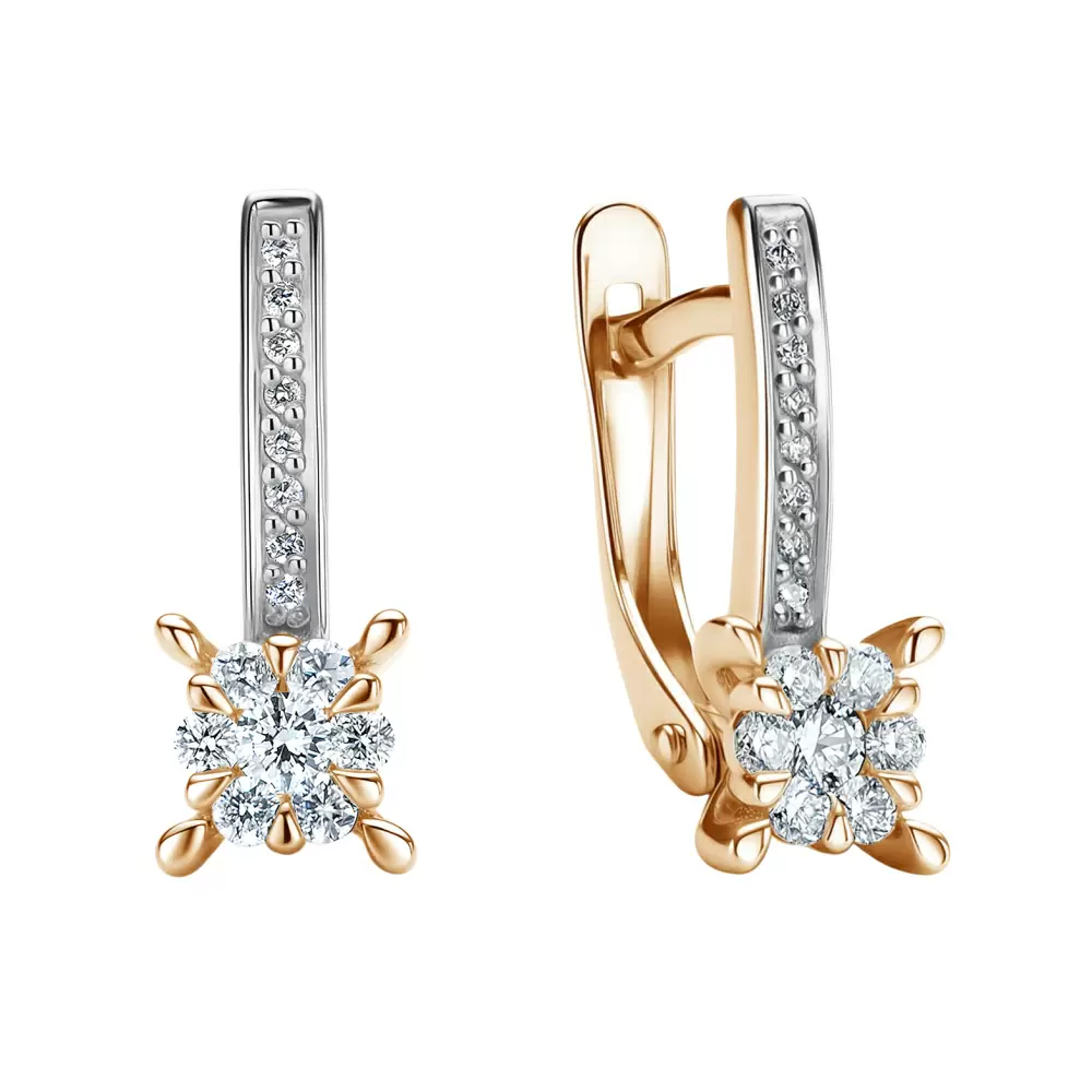 Серьги 26287-100 золото