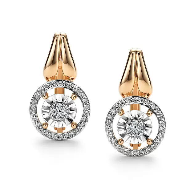 Серьги 26204-100 золото