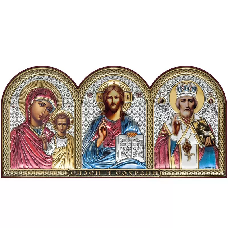 Икона триптих 6396.2XС ювелирный сплав Триптих