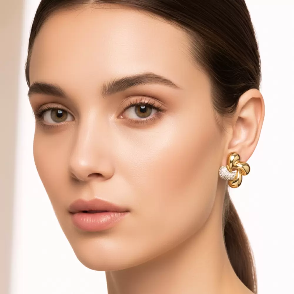 Серьги AG209991E-001G бижутерный сплав_1