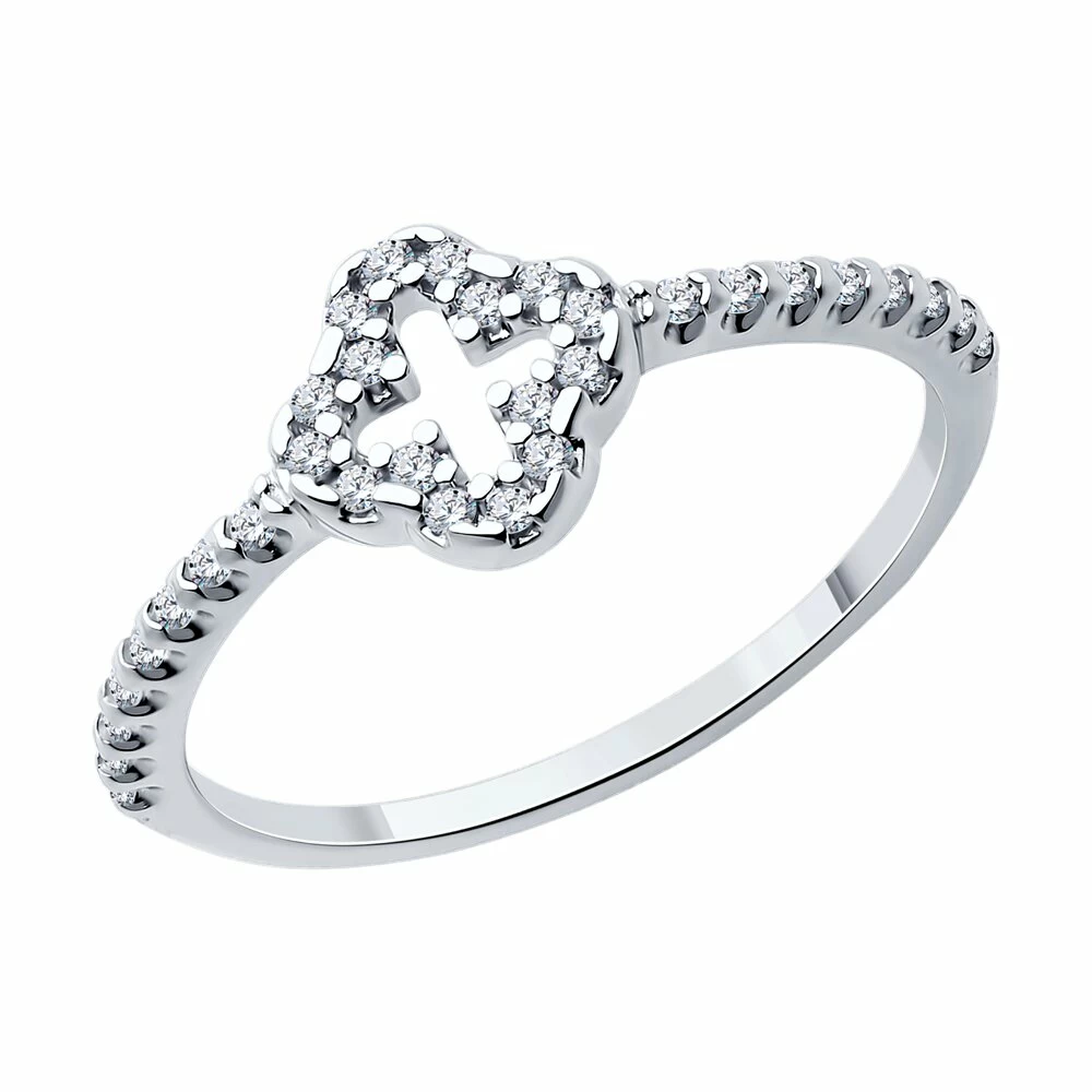 Кольцо 94013845 серебро Ван Клиф_0
