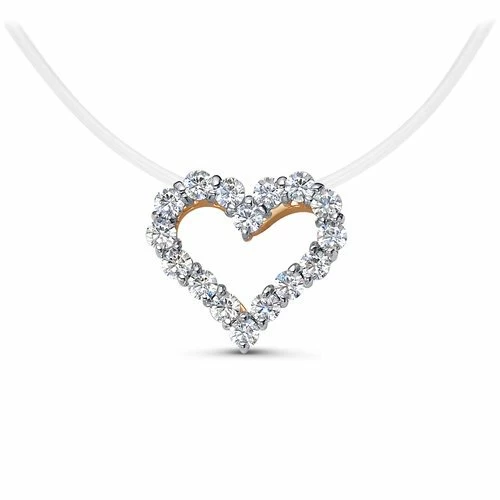 Подвеска на леске сердце 0701594.к золото Сердце