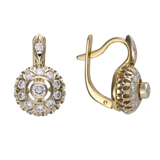 Серьги 44367 золото