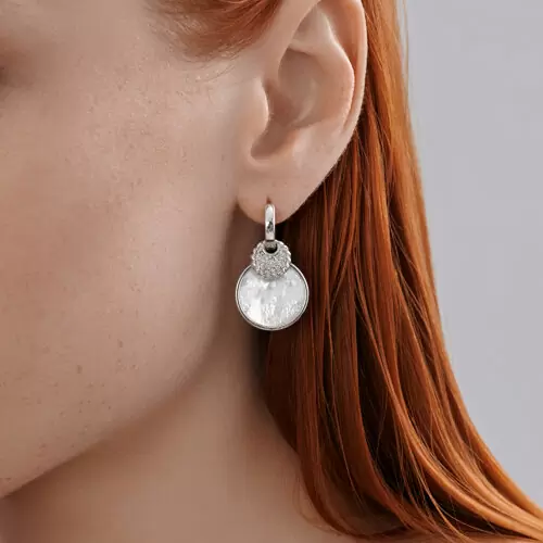 Серьги подвесные 94-321-02303-1 серебро