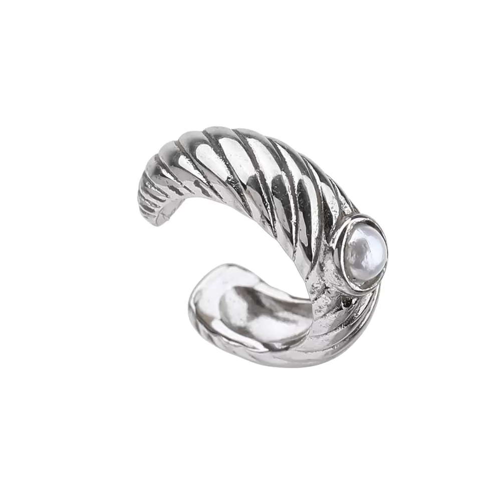 Серьги кафф 72360402 серебро_0