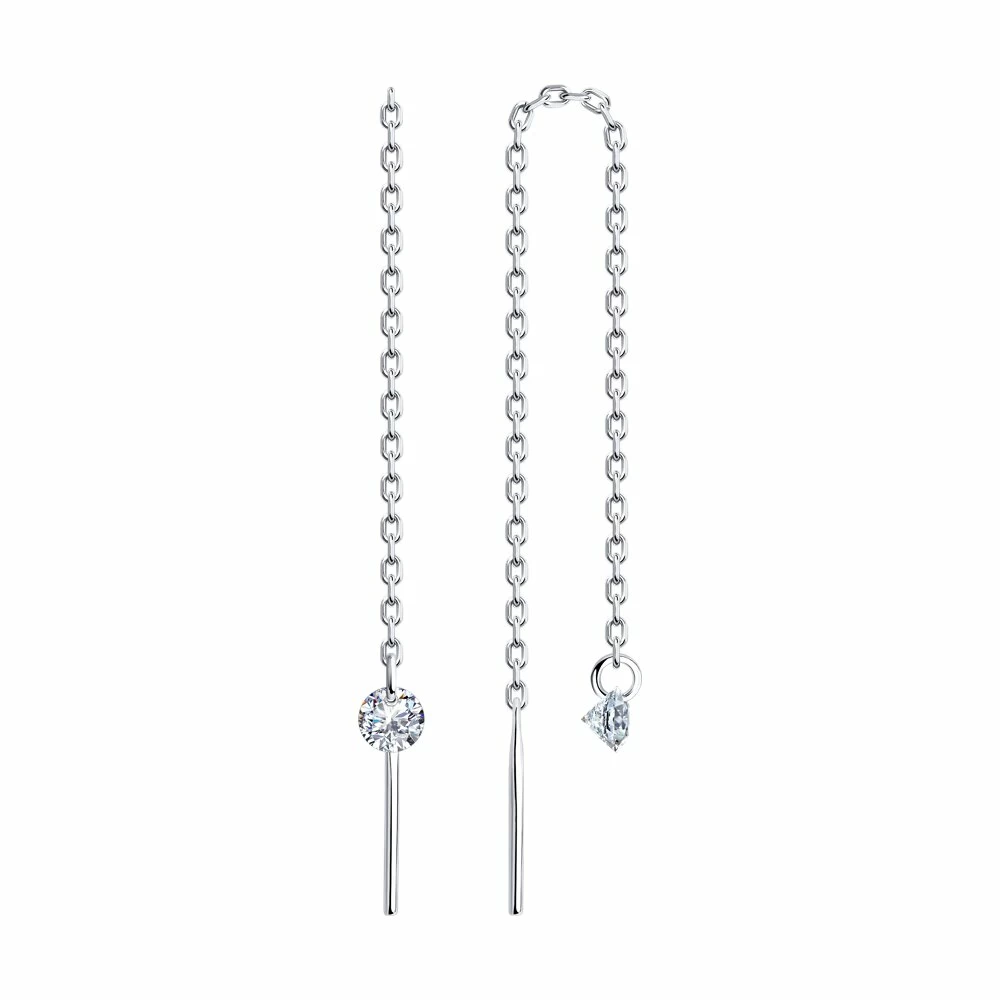 Серьги продевки 94025760 серебро_0