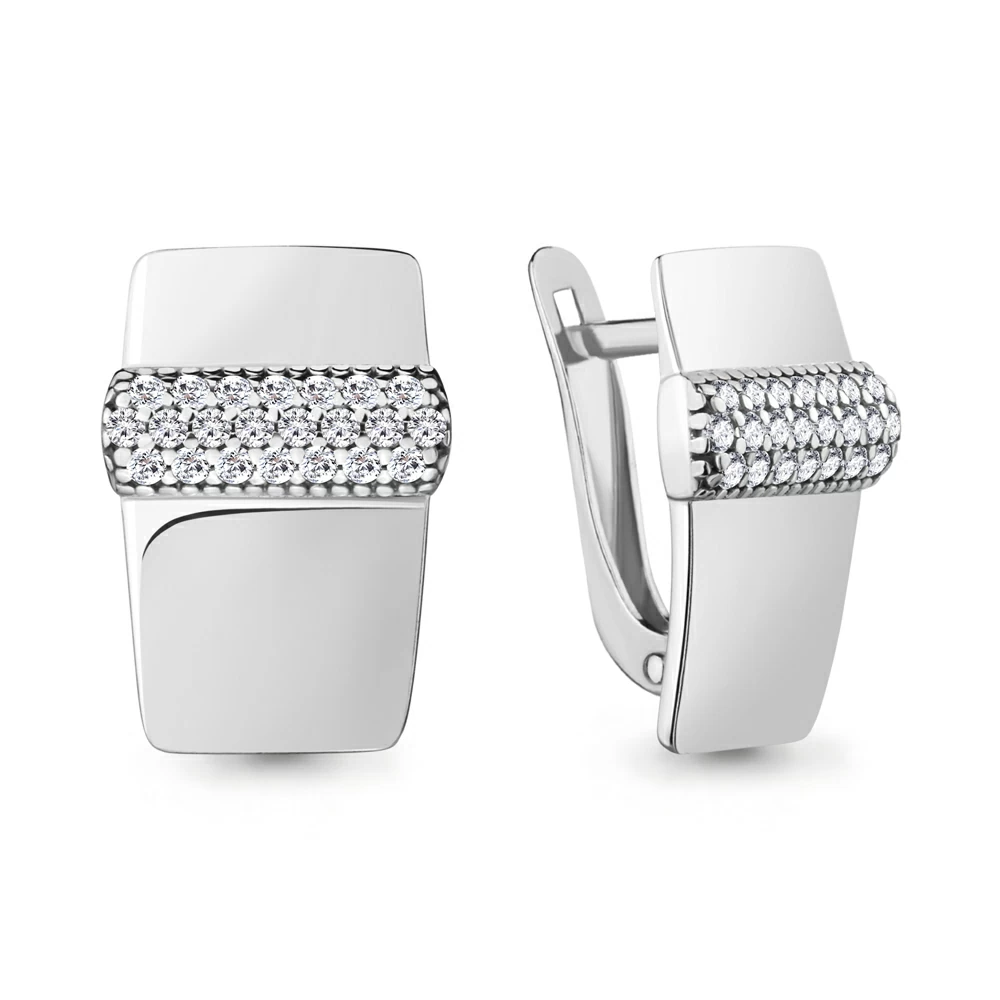 Серьги 48370А.5 серебро