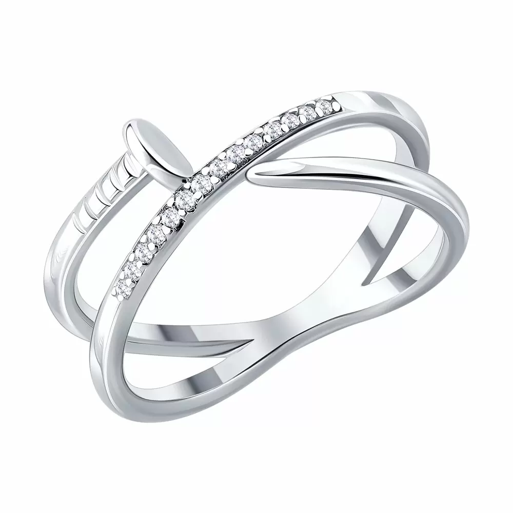 Кольцо 94014881-91 серебро Картье Гвоздь