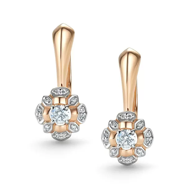 Серьги 26423-100 золото