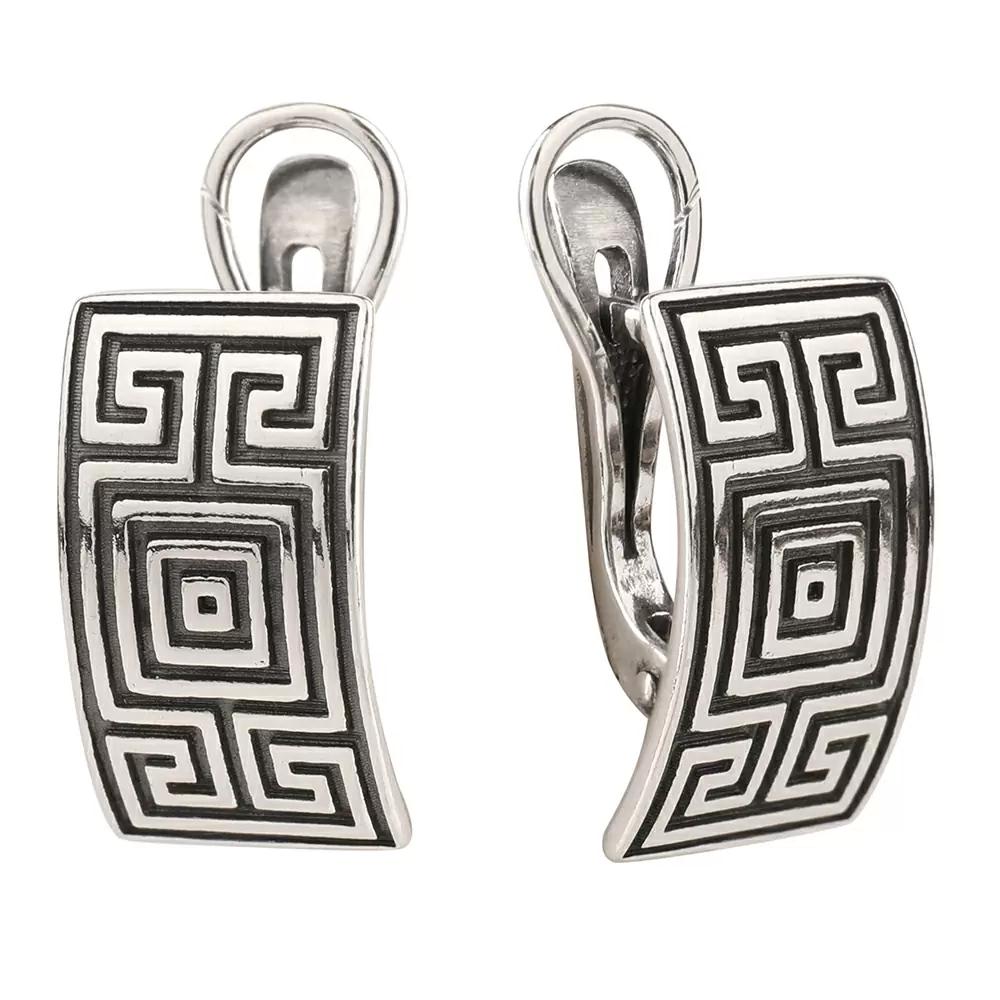 Серьги СЛ006-75 серебро