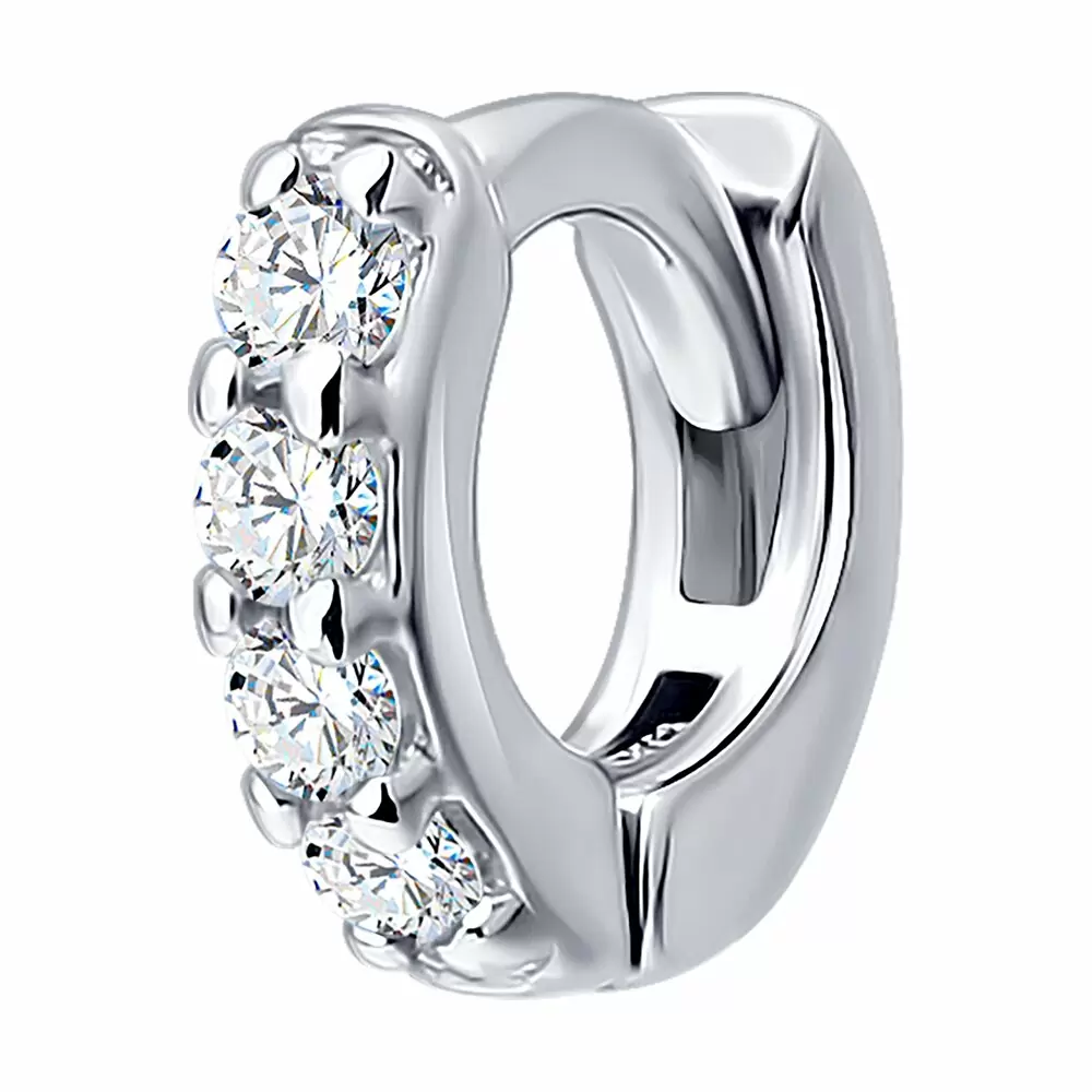 Серьги серьга одиночная 94170478 серебро