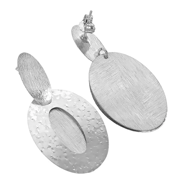 Серьги подвесные SOR87-S серебро