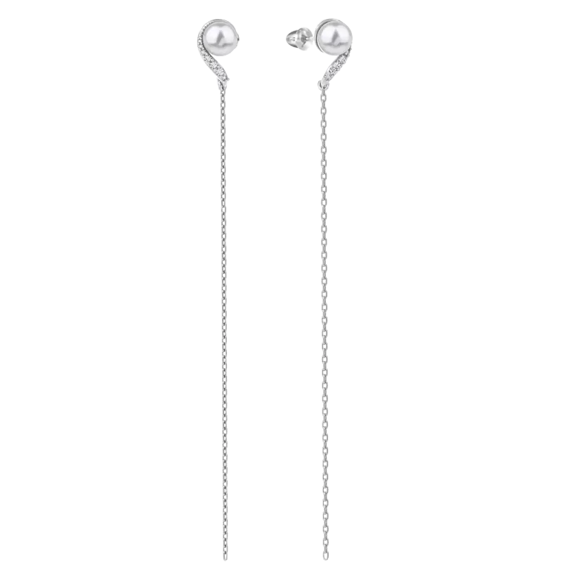 Серьги подвесные 1059752-01110-2S серебро