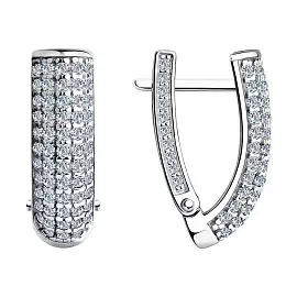Серьги дорожка 94023939 серебро Дорожка_0