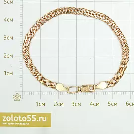 Браслет классический 11050370116 золото Полновесный_1