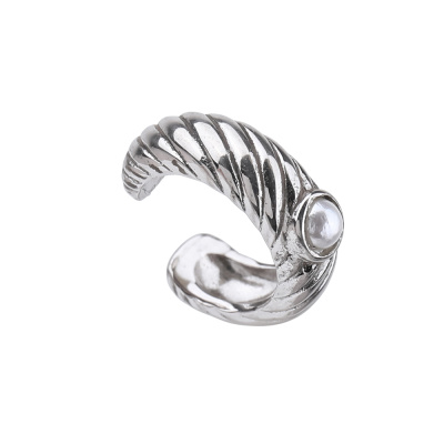 Серьги кафф 72360402 серебро