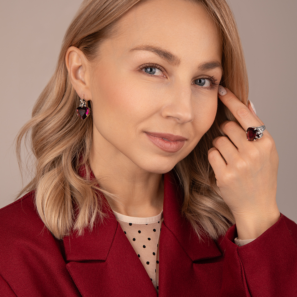 Серьги 3002с серебро Лягушка