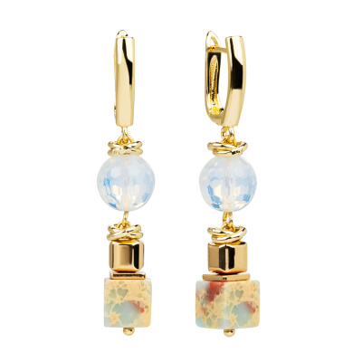 Серьги подвесные ш00 бижутерный сплав light blue