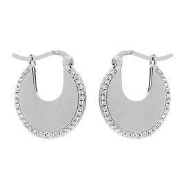 Серьги CZ-E01871-X-W-X-X-W серебро Калачи