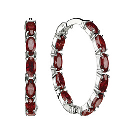 Серьги конго С-2859.1-6205-1 серебро