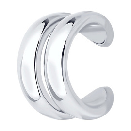 Серьги кафф 94170371 серебро