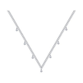 Колье 94070427 серебро